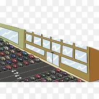 停车场停放车辆场景-空若网 停车场停放车辆场景-空若网