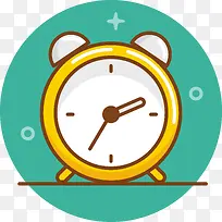 校园学科卡通图标可爱闹钟-空若网 校园学科卡通图标可爱闹钟-空若网