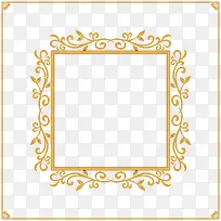 金色花纹矢量边框-空若网 金色花纹矢量边框-空若网