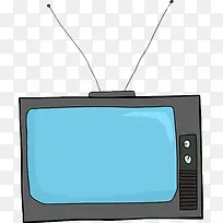 手绘老式电视-空若网 手绘老式电视-空若网