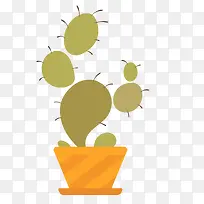 扁平化盆栽仙人掌设计-空若网 扁平化盆栽仙人掌设计-空若网