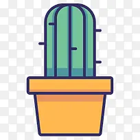 扁平化仙人掌PNG下载-空若网 扁平化仙人掌PNG下载-空若网