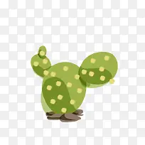 沙漠仙人掌扁平化矢量图-空若网 沙漠仙人掌扁平化矢量图-空若网