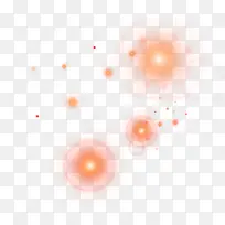橙色炫光漂浮元素-空若网 橙色炫光漂浮元素-空若网