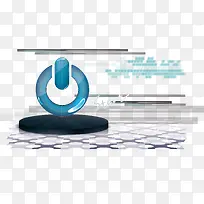 蓝色电源按钮-空若网 蓝色电源按钮-空若网