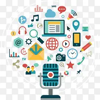 卡通扁平化图标元素矢量-空若网 卡通扁平化图标元素矢量-空若网