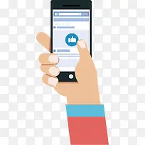 创意手机点赞图标-空若网 创意手机点赞图标-空若网