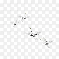 白鹤中国风素材插画-空若网 白鹤中国风素材插画-空若网