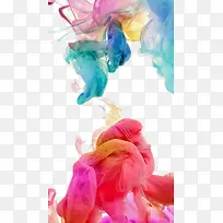 多彩水墨晕染效果-空若网 多彩水墨晕染效果-空若网