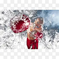 拳击玻璃碎片-空若网 拳击玻璃碎片-空若网