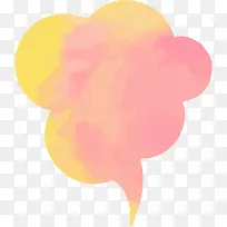 水彩气泡对话框-空若网 水彩气泡对话框-空若网