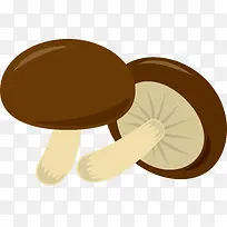 卡通手绘蔬菜装饰海报设计香菇-空若网 卡通手绘蔬菜装饰海报设计香菇-空若网