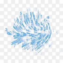 蓝色光束数字-空若网 蓝色光束数字-空若网