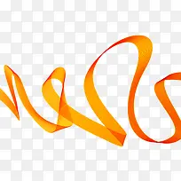 橙色飘带-空若网 橙色飘带-空若网
