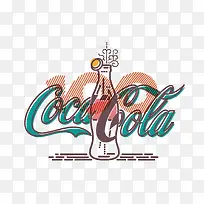 矢量可口可乐插画-空若网 矢量可口可乐插画-空若网