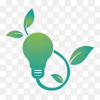 卡绿色环保灯泡绿色叶子-空若网 卡绿色环保灯泡绿色叶子-空若网