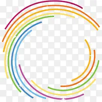 七色彩虹弧形边框-空若网 七色彩虹弧形边框-空若网