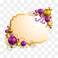 矢量圣诞球边框-空若网 矢量圣诞球边框-空若网