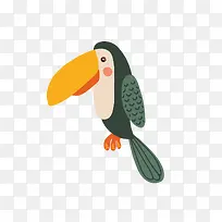 卡通矢量啄木鸟免抠素材-空若网 卡通矢量啄木鸟免抠素材-空若网