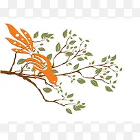 树枝上的鸟-空若网 树枝上的鸟-空若网