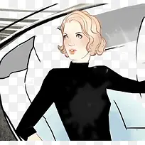 插画美女 装饰插画-空若网 插画美女 装饰插画-空若网