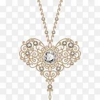 金色爱心项链-空若网 金色爱心项链-空若网