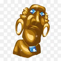 矢量手绘金色宝藏宝石PNG免费-空若网 矢量手绘金色宝藏宝石PNG免费-空若网