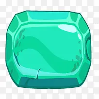 矢量手绘绿色装饰宝石-空若网 矢量手绘绿色装饰宝石-空若网