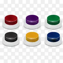 立体圆柱体按钮-空若网 立体圆柱体按钮-空若网