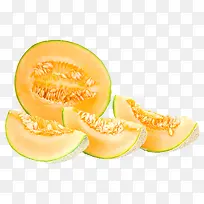 分散切开的哈密瓜-空若网 分散切开的哈密瓜-空若网