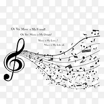 创意音符图片素材-空若网 创意音符图片素材-空若网