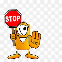 停止前行路牌-空若网 停止前行路牌-空若网