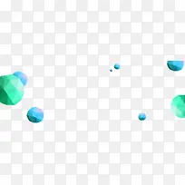 绿色简约宝石漂浮素材-空若网 绿色简约宝石漂浮素材-空若网