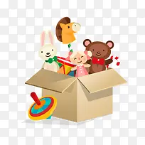 手绘玩具箱免抠下载-空若网 手绘玩具箱免抠下载-空若网