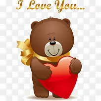 抱着爱心的小熊-空若网 抱着爱心的小熊-空若网