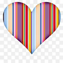 彩色条纹爱心-空若网 彩色条纹爱心-空若网
