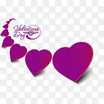 情人节扁平化红色心形元素-空若网 情人节扁平化红色心形元素-空若网