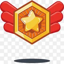 红色翅膀金色奖章-空若网 红色翅膀金色奖章-空若网