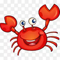 螃蟹卡通插图-螃蟹卡通-空若网 螃蟹卡通插图-螃蟹卡通-空若网