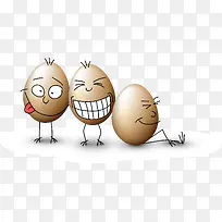鸡蛋手绘表情矢量图-空若网 鸡蛋手绘表情矢量图-空若网