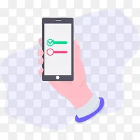 卡通时尚手机选择插画装饰图案-空若网 卡通时尚手机选择插画装饰图案-空若网