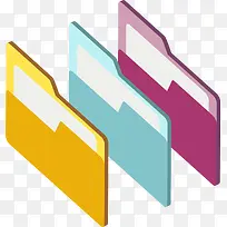 多彩卡通文件夹-空若网 多彩卡通文件夹-空若网