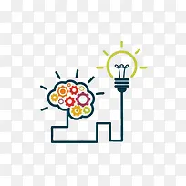 扁平化创意灯泡-空若网 扁平化创意灯泡-空若网