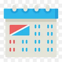 灰色扁平化日历元素-空若网 灰色扁平化日历元素-空若网