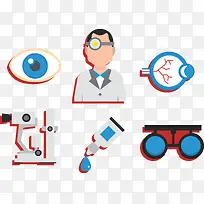 眼科医生矢量素材-空若网 眼科医生矢量素材-空若网