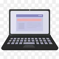 矢量打开网页的笔记本电脑素材-空若网 矢量打开网页的笔记本电脑素材-空若网
