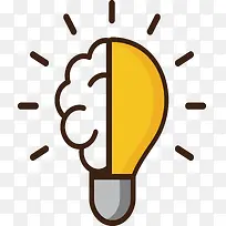 创意设计黄色灯泡手绘灯泡设计素-空若网 创意设计黄色灯泡手绘灯泡设计素-空若网