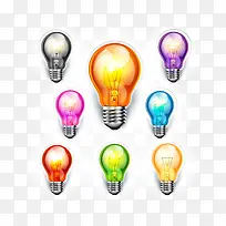 彩色灯泡-空若网 彩色灯泡-空若网