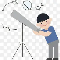 拿着望远镜的男人-空若网 拿着望远镜的男人-空若网
