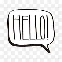 打招呼气泡形状矢量素材-空若网 打招呼气泡形状矢量素材-空若网